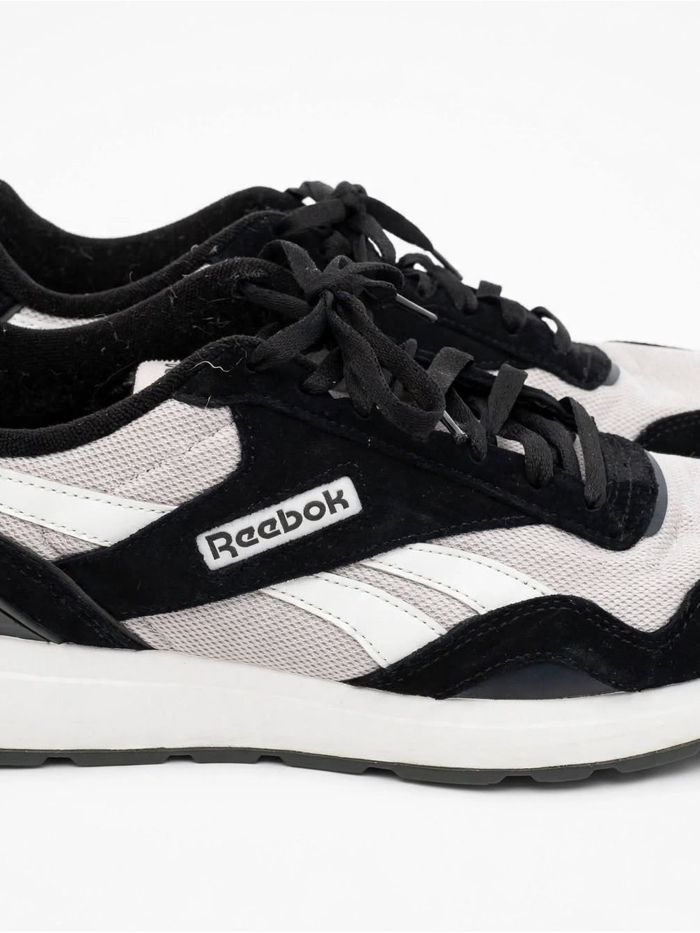 Rebook Men's Gl 1100 Black White Athletic Shoes Sneakers Size 13